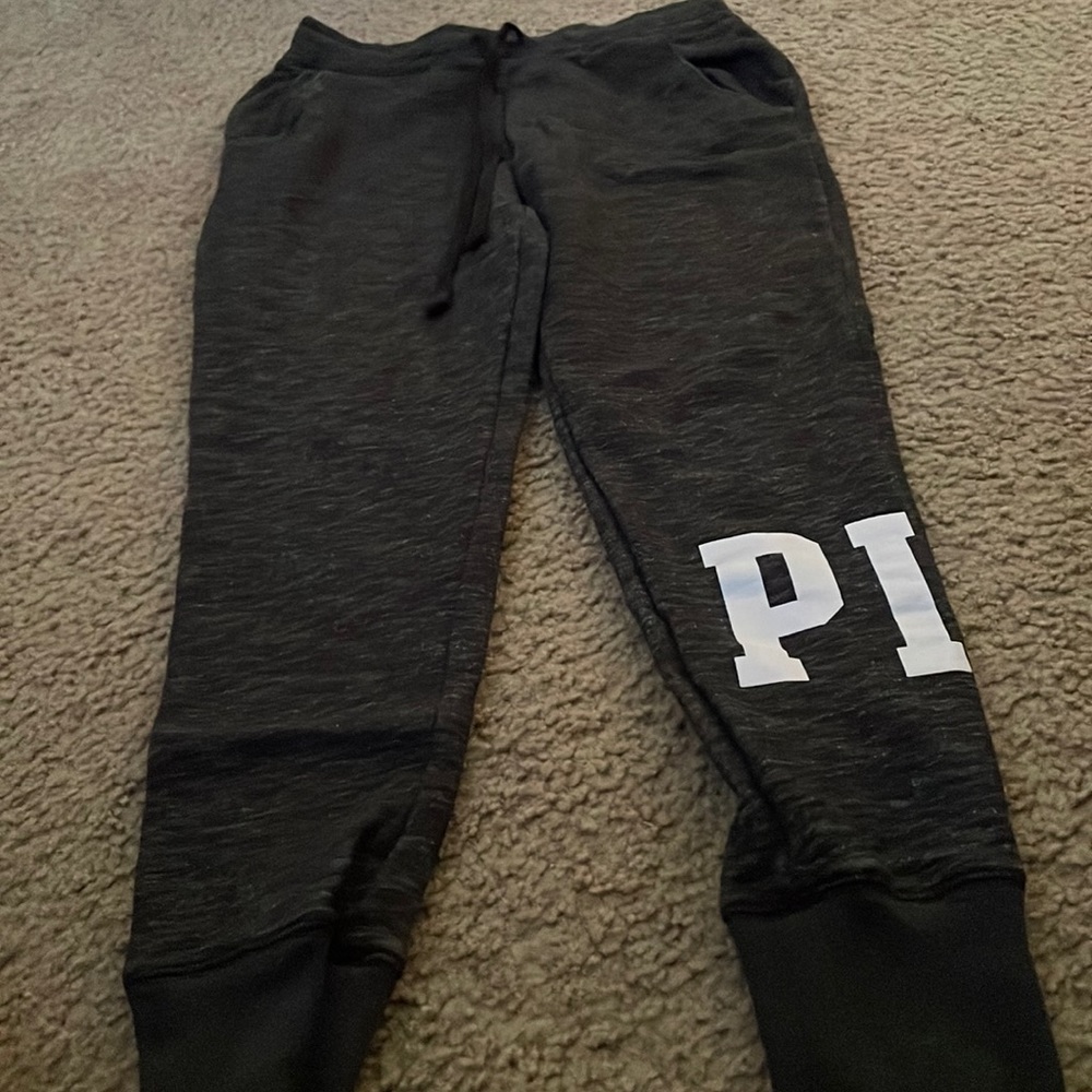 PINK sweat pant grey